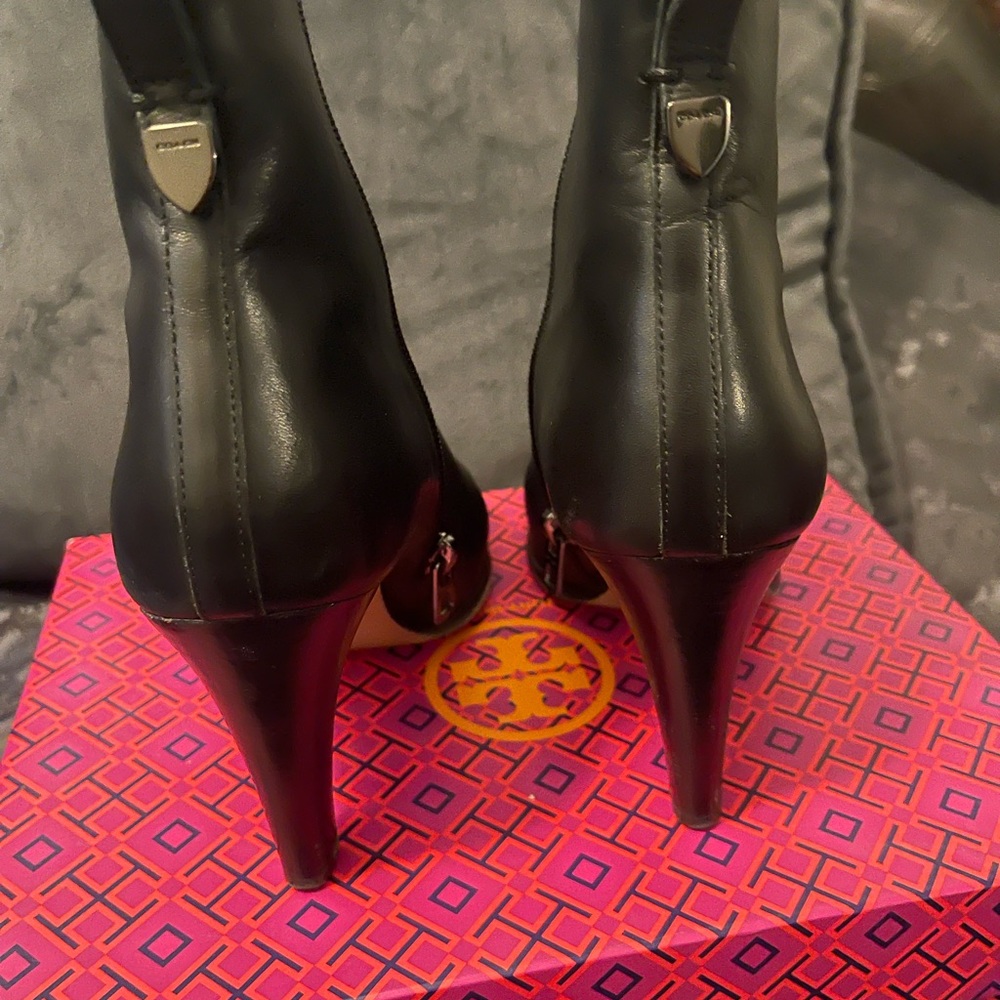 Coach black booties size 7.